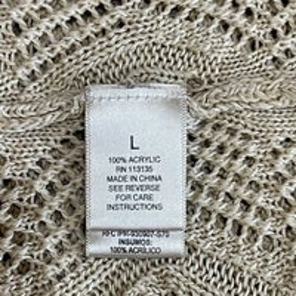 Leo And Nicole Open Front Crop Cardigan Size Large - Picture 5 of 5